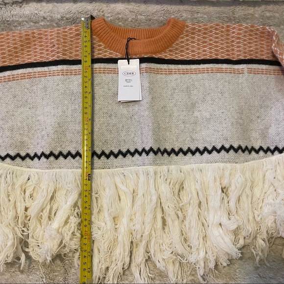 NWT Cider Bohemian Western Style Ultra Cropped Size L - Picture 5 of 7